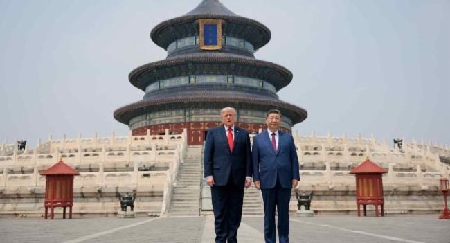 Trump and Xi visit the Temple of Heaven in Beijing